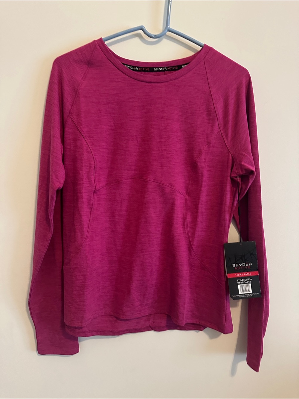 Spyder Women's Magenta  Long-Sleeve Performance Shirt